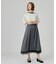 【着回し◎・大人フェミニン】リバーシブルチュールプリーツスカート