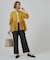 軽やかな透け感が映える　シアードビーペプラムブラウス