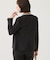 【通勤スーツ／洗える】ストレッチカラーレスジャケット
