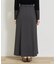 【美シルエット】ジョーゼットサテンセミフレアスカート