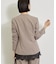 【洗える／通勤／スーツ】メランジストレッチ ノーカラージャケット