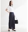 グルカ風ベルトデザインワイドパンツ