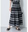 【再入荷／リバーシブル／セットアップ／手洗い可】チェック柄フレアスカート