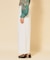 【COLLECTION LINE】ベルト付ガウチョパンツ