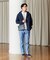 【Made in JAPAN】播州織 ヘリンボン ストレート パンツ