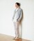【Made in JAPAN】播州織 ヘリンボン ストレート パンツ