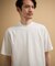 【接触冷感】アイスクリアコットン モックネック Tシャツ