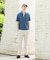 【接触冷感/吸汗速乾】サイドゴアウエスト ストレートパンツ