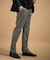 【銘品】播州織り ヘリンボン ストレートパンツ