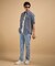 【銘品】播州織り ヘリンボン ストレートパンツ