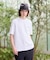 【汗染み軽減/接触冷感】フェイクレイヤード ワンポイント刺繍Ｔシャツ