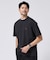 【汗染み軽減/接触冷感】フェイクレイヤード ワンポイント刺繍Ｔシャツ