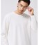 2重編みガーター ボーダー 長袖 Tシャツ