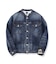【525DENIM】14ozデニム ノーカラーGジャン