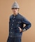 【525DENIM】14ozデニム ノーカラーGジャン