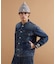 【525DENIM】14ozデニム ノーカラーGジャン