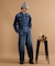 【525DENIM】14ozデニム ノーカラーGジャン