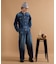 【525DENIM】14ozデニム ノーカラーGジャン