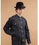 【525DENIM】14ozデニム ノーカラーGジャン