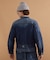 【525DENIM】14ozデニム ノーカラーGジャン