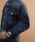 【525DENIM】14ozデニム ノーカラーGジャン