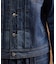 【525DENIM】14ozデニム ノーカラーGジャン