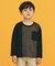【110-160/洗濯機OK】切り替え長袖Tシャツ