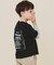 【110－160】レイヤード風デニムアップリケロンTee