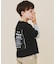 【110－160】レイヤード風デニムアップリケロンTee