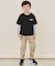 【110－160】レイヤード風デニムアップリケロンTee