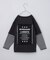 【110－160】レイヤード風デニムアップリケロンTee