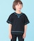 【110－160】配色ステッチガゼットTEE