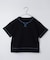 【110－160】配色ステッチガゼットTEE