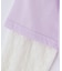 【110-160】袖レイヤード長袖Teeレースアップリケ
