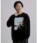 アートグラフィック ブラシ刺繍長袖Tシャツ