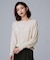 【アンサンブル可/洗える】シルクウールカシミヤ ドルマンスリーブニット