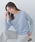 【8色展開/程よい透け感】ドライタッチボートネックニット