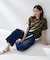 【11色展開/体型カバー】前後2WAYフレンチスリーブニット