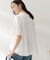 【洗える/Tシャツ】異素材ドッキングプルオーバー