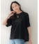 【洗える/Tシャツ】異素材ドッキングプルオーバー