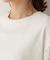 【秋映え/甘めTシャツ】袖レースプルオーバー
