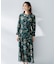 【秋映え/花柄】フラワープリントワンピース