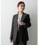【SET UP】ウールシルクブレンドノーカラージャケット