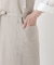 リネンのネックエプロン フリー キナリ ＜LINEN&BASIC リネンアンドベーシック＞