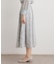 【セットアップ可】ランズウィック柄 刺繍フレアスカート