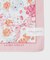 【WEB限定／お配りギフトにおすすめ！／ラッピング資材付き】大リボン＆お花 プリントハンカチ ピンク 5枚セット