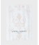 【WEB限定／お配りギフトにおすすめ！／ラッピング資材付き】小リボン＆お花 プリントハンカチ ピンク 5枚セット