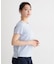 【接触冷感／マシンウォッシュ可】スウィート アリッサム柄スムースTシャツ