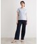 【接触冷感／マシンウォッシュ可】スウィート アリッサム柄スムースTシャツ