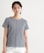 【接触冷感／マシンウォッシュ可】スウィート アリッサム柄スムースTシャツ